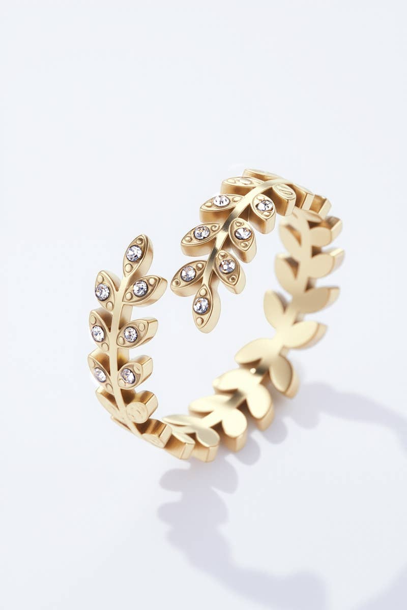 Edelstahlring Gold / Rostfreier Stahl
