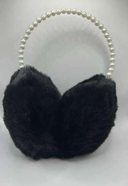 Elegante Perlen-Ohrenwärmer „Pearl Cozy“ – Flauschige Winter Ohrenschützer