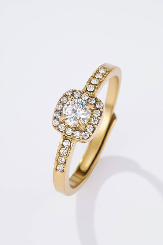 Edelstahlring : Gold / 100% Edelstahl