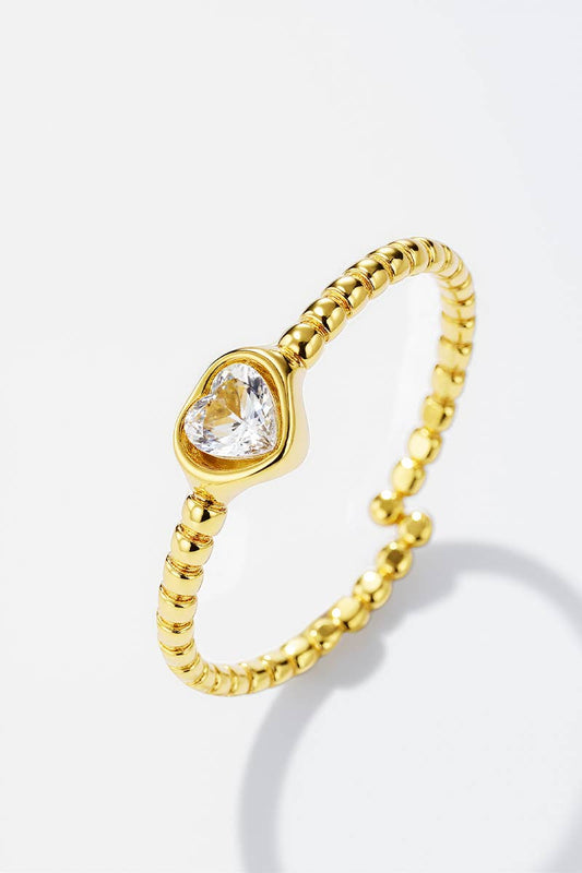 Edelstahlring Gold / Rostfreier Stahl