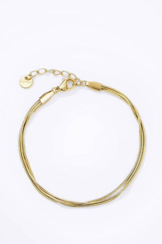 Edelstahlarmband Gold / Rostfreier Stahl