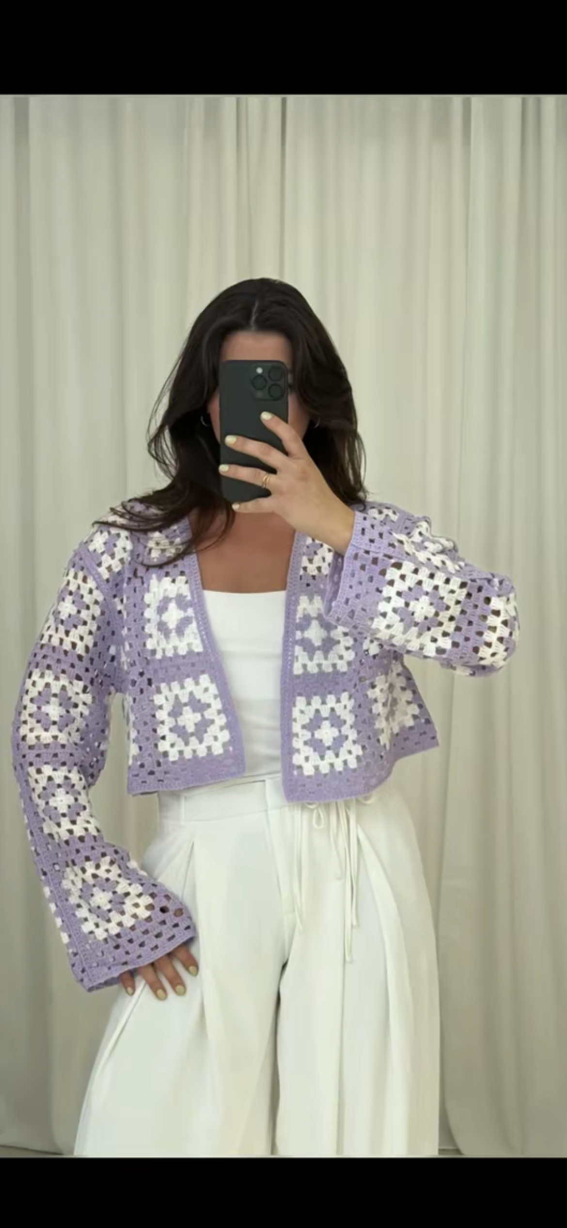 Strick purple eine grösse