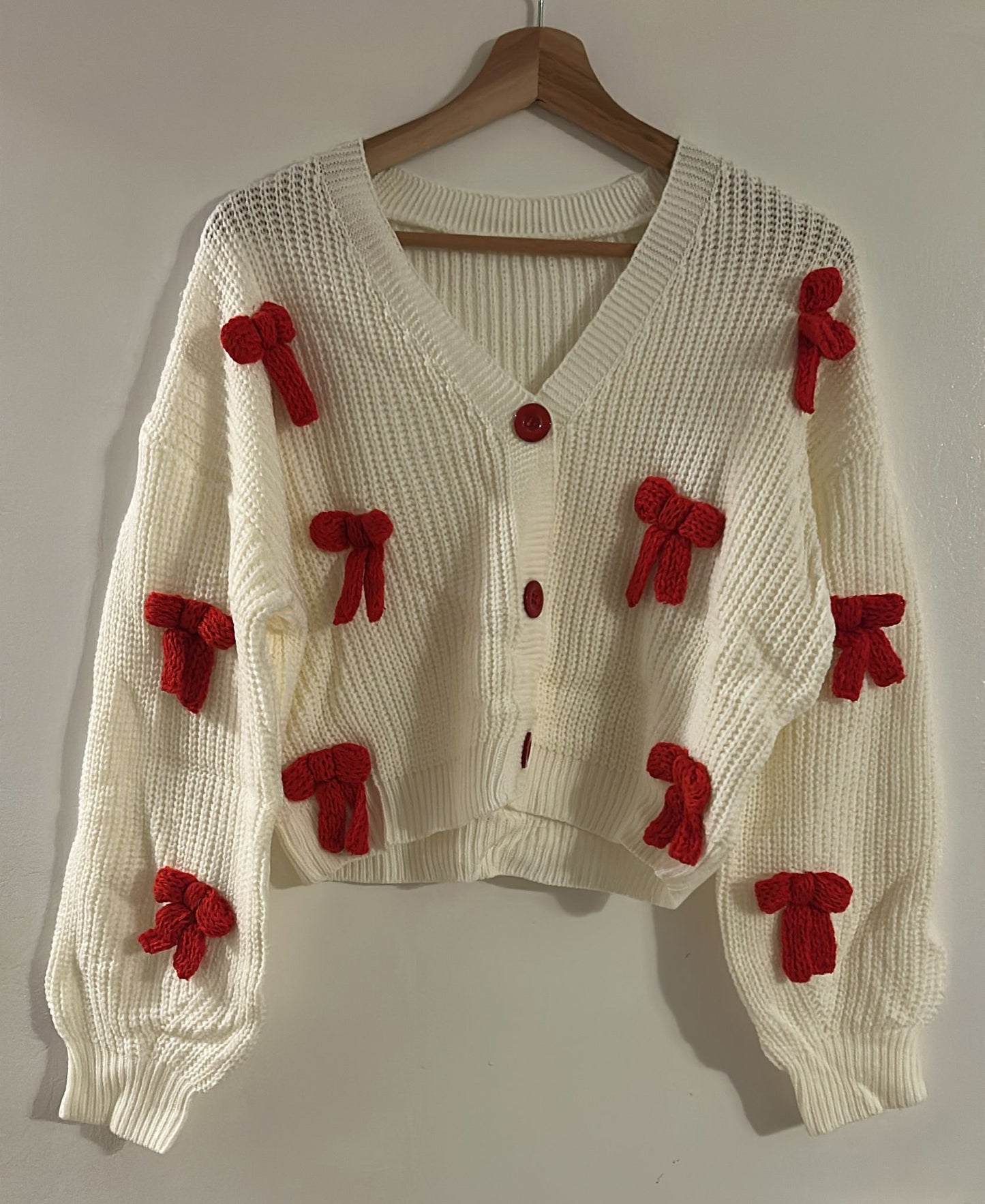 Knit Bow Dream – Cardigan mit Schleifendetails