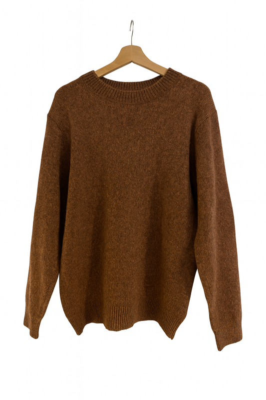 Pullover „Elegant Bow“ – Braun