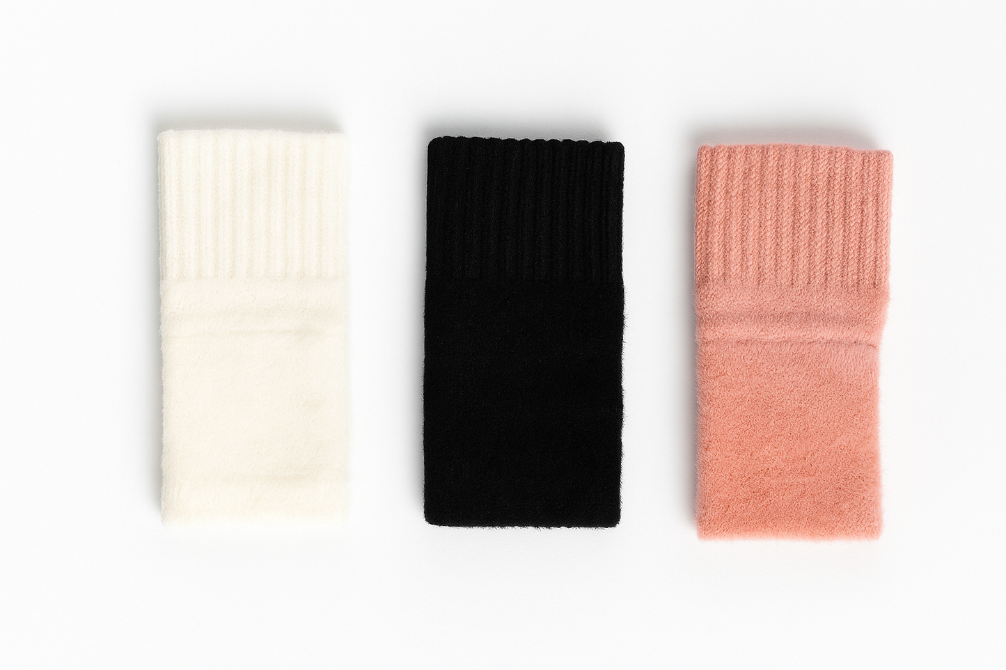 Fingerlose Strickhandschuhe für Damen