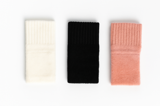 Fingerlose Strickhandschuhe für Damen