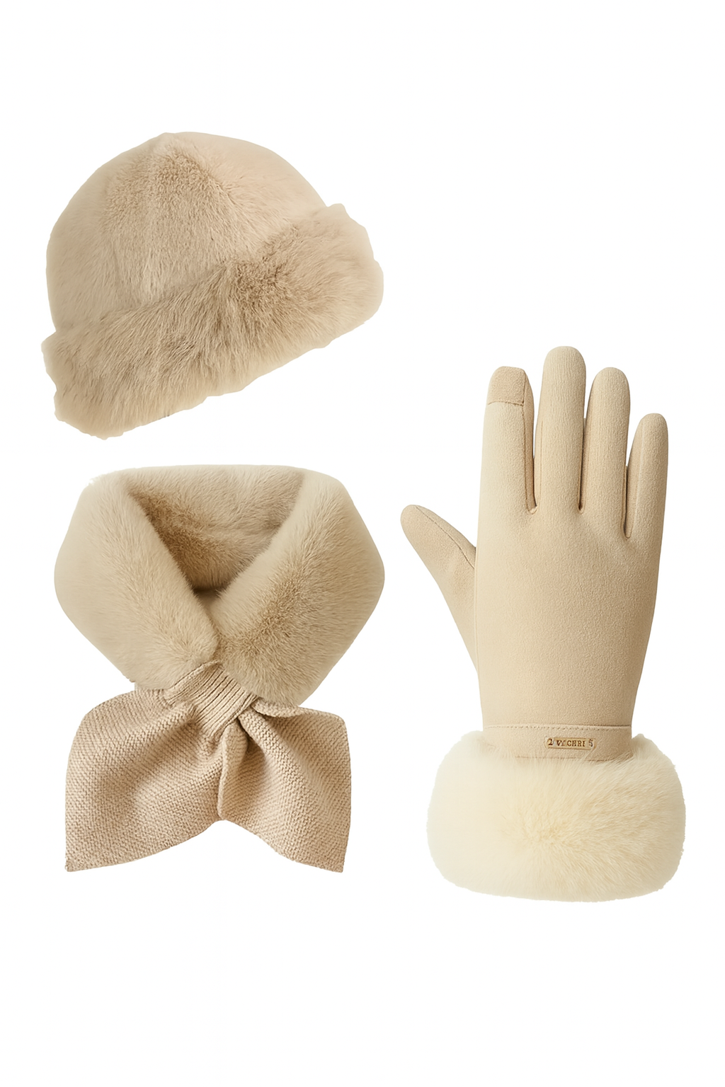 Winter-Set mit Mütze, Schal & Handschuhen